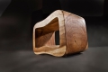 Otto CP501 / 8 Hocker von Cipì aus gewachstem Holz