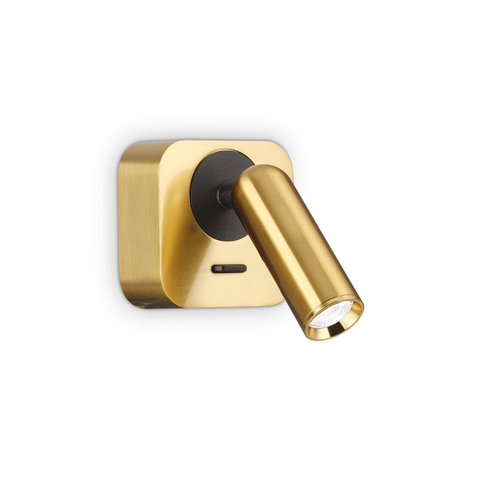 BEAN SQUARE AP Wandleuchte aus Messing von Ideal Lux