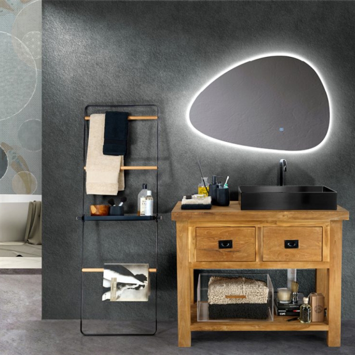 Essenza 20Years 100 CP880 / 2 Konsole aus Teakholz 2 Schubladen von Cipì