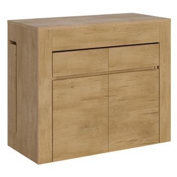 Evolve-Konsole mit unterer und oberer Bank - Ausziehbare Konsole 90x42/302 cm Evolve Innenerweiterungen aus Esche weiß mit unterer und oberer Bank