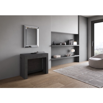 Evolve Console - Ausziehbare Konsole 90x42/302 cm Evolve Innenerweiterungen aus Esche weiß