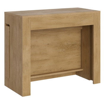 Evolve Console - Ausziehbare Konsole 90x42/302 cm Evolve Innenerweiterungen aus Esche weiß