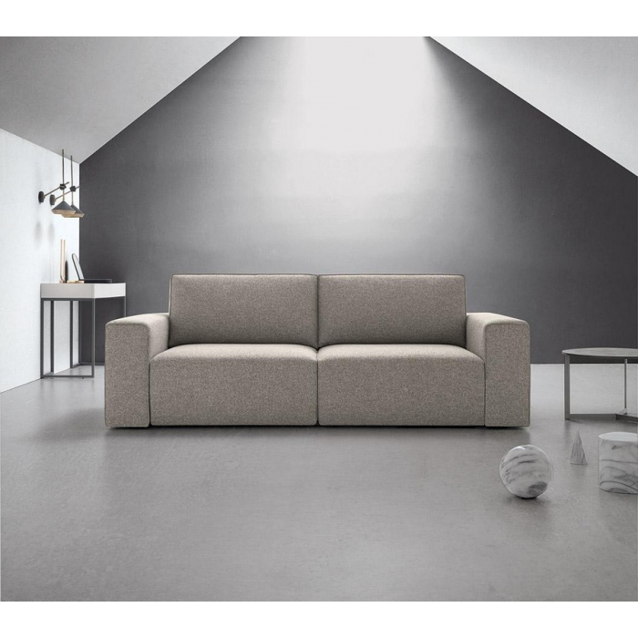 Bequemes und elegantes Baxton-Sofa aus Stoff oder Kunstleder