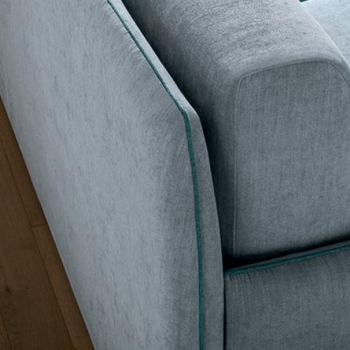 Teseo Schlafsofa aus Kunstleder oder Stoff