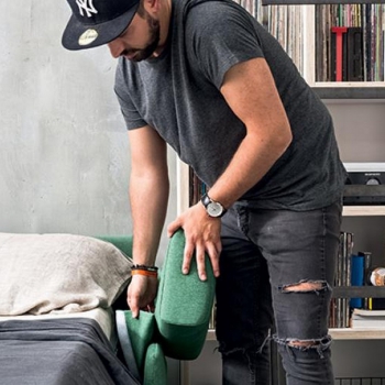 Bonnie Schlafsofa aus Kunstleder oder Stoff