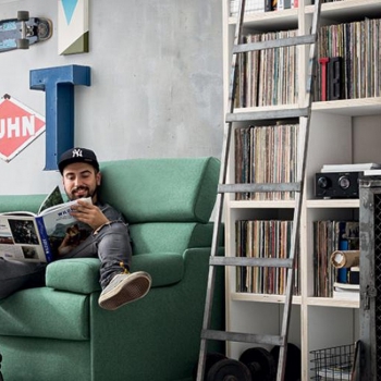 Bonnie Schlafsofa aus Kunstleder oder Stoff