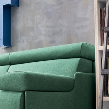 Bonnie Schlafsofa aus Kunstleder oder Stoff