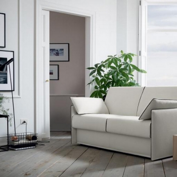 Teseo Schlafsofa aus Polyamid-Samt