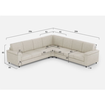 Marrak 3-Sitzer-Sofa + Ecksofa + 3-Sitzer von Ityhome