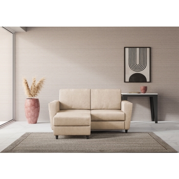 Yasel 2-Sitzer-Sofa mit Hocker von Ityhome