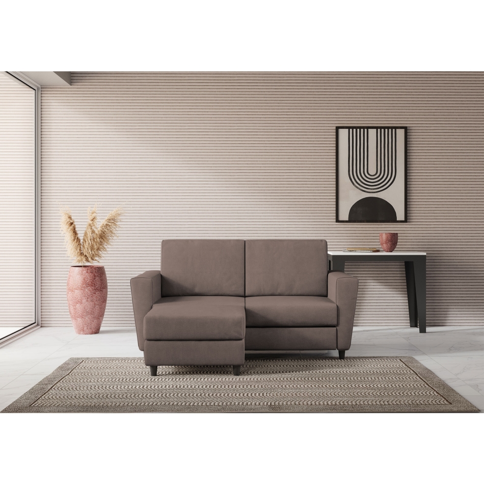 Yasel 2-Sitzer-Sofa mit Hocker von Ityhome