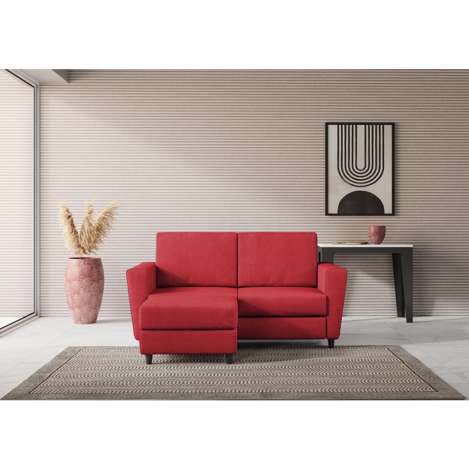 Yasel 2-Sitzer-Sofa mit Hocker von Ityhome