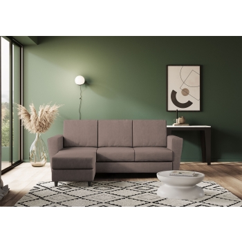 Yasel 3-Sitzer-Sofa mit Hocker von Ityhome