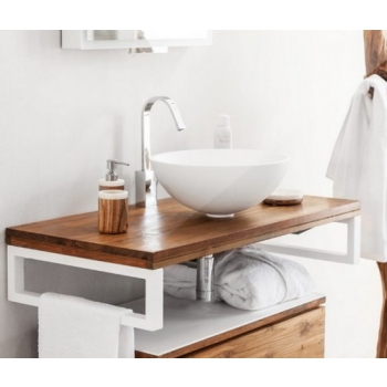 Spot Arbeitsplatte Becken von Cipì in Histone mit Schüsselunterstützung