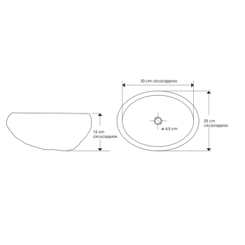 Joya Medium CP950 / JO Waschbecken von Cipì aus natürlichem Flussstein