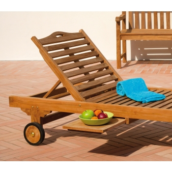 Carloforte Holz-Outdoor-Liege von Greenwood