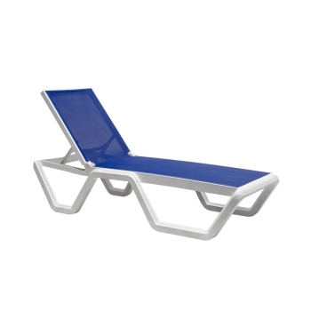 Vela Sonnenliege aus Technopolymer und Scab Design-Stoff