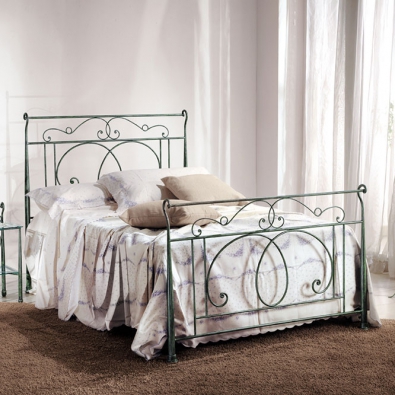 Amber Doppelbett aus Schmiedeeisen handgefertigt
