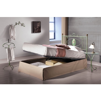 Olimpia Anderthalb-Bett aus Schmiedeeisen handgefertigt