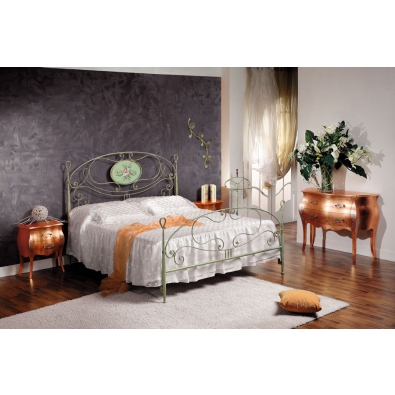 Smeraldo Doppelbett aus Schmiedeeisen handgefertigt