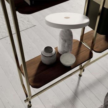 Charlotte Bontempi Wand- oder Deckenbücherregal mit Regalen und Behältern