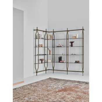 Charlotte Bontempi Wand- oder Deckenbücherregal mit Regalen und Behältern