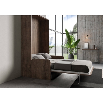 Mod.Kentaro Sofà 1/2 – Klappbett Queen-Size 120 vertikal Kentaro Sofà Esche weiß