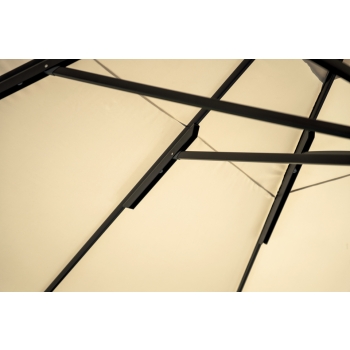 Greenwood 5 x 5 m quadratischer Sonnenschirm mit anthrazitfarbenem Teleskopstiel