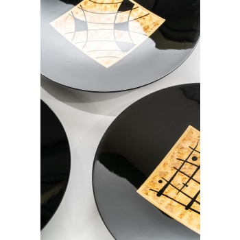 Teller-Set mit 3 dekorativen Tellern von Stones