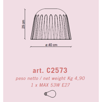 GROSSE DECO' MADAME GRES DECKENLEUCHTE C2573