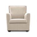 Anna Sessel aus modernem oder elegantem Stoff oder Kunstleder