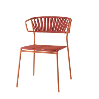 Lisa Club Sessel aus PVC-Fäden von Scab Design
