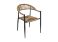 Sessel Milano in Anthrazit und Stroh von Greenwood