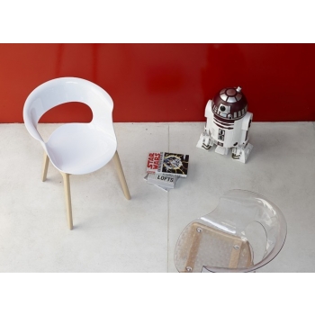 Natürlicher Miss B Antishock Sessel mit Holzbeinen von Scab Design