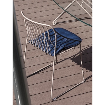 Freak Stapelstuhl von Bontempi aus Eisen für den Außenbereich