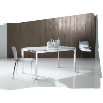 Stapelbarer Stuhl von Bontempi mit texplast Sitz und Stahlstruktur