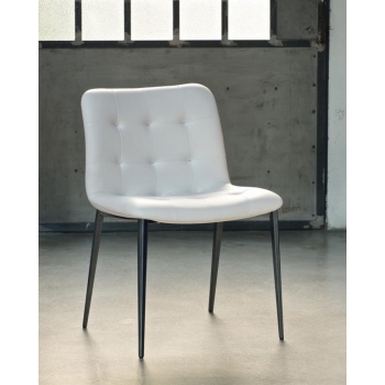 Kuga Stuhl von Bontempi mit Holz-Metallbeinen
