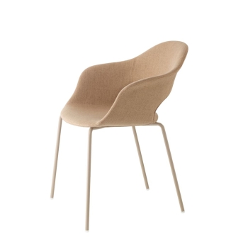 Lady B Pop Stuhl mit Metallbeinen und gepolstertem Sitz von Scab Design