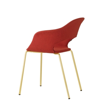 Lady B Pop Stuhl mit Metallbeinen und gepolstertem Sitz von Scab Design