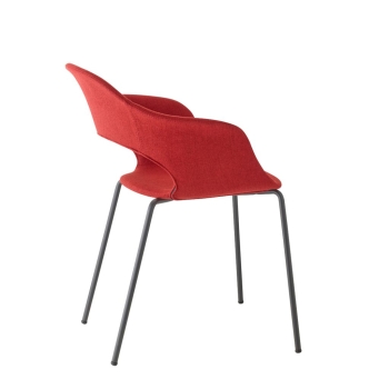 Lady B Pop Stuhl mit Metallbeinen und gepolstertem Sitz von Scab Design