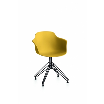 Mood Chair von Bontempi mit drehbarem Stahlgestell