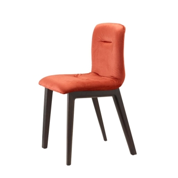 Natürlicher Alice Pop Polsterstuhl mit Holzrahmen von Scab Design