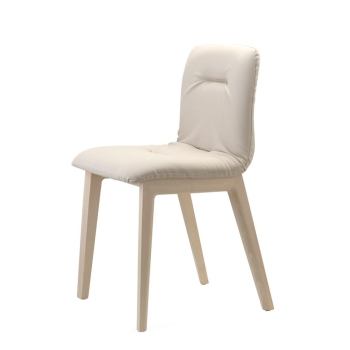 Natürlicher Alice Pop Polsterstuhl mit Holzrahmen von Scab Design