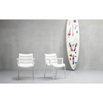 Stapelbarer Sunset Stuhl von Scab Designin Technopolymer