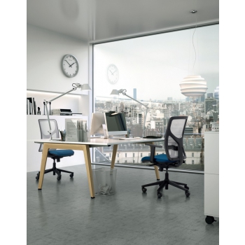 Y Stuhl von Olivo & Groppo mit Netzrücken