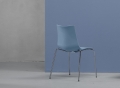 Zebra Stuhl aus stapelbarem Technopolymer Scab Design