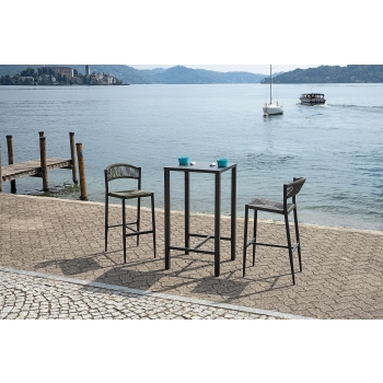 Milano Barhocker in Anthrazit und Grau von Greenwood