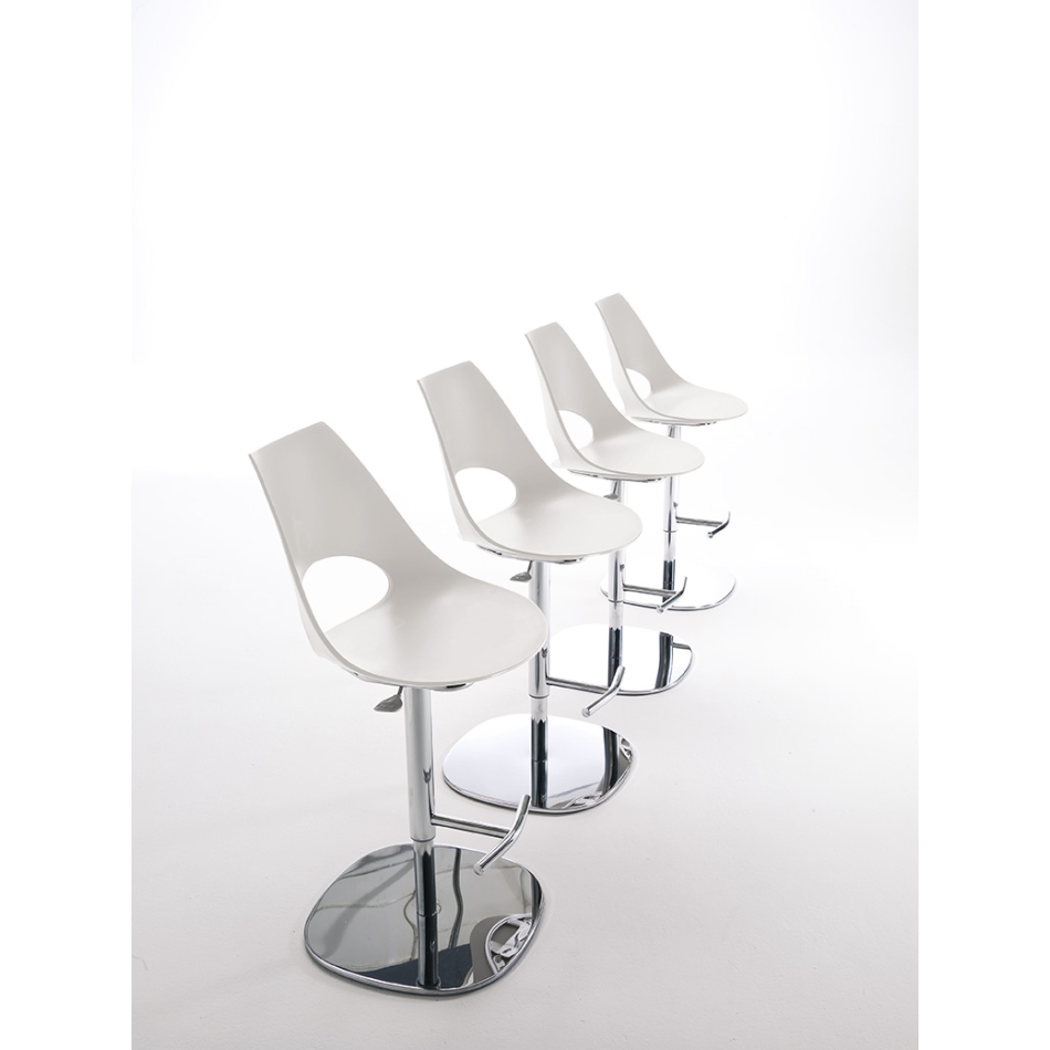 Dreh- und höhenverstellbarer Hocker Shark von Bontempi