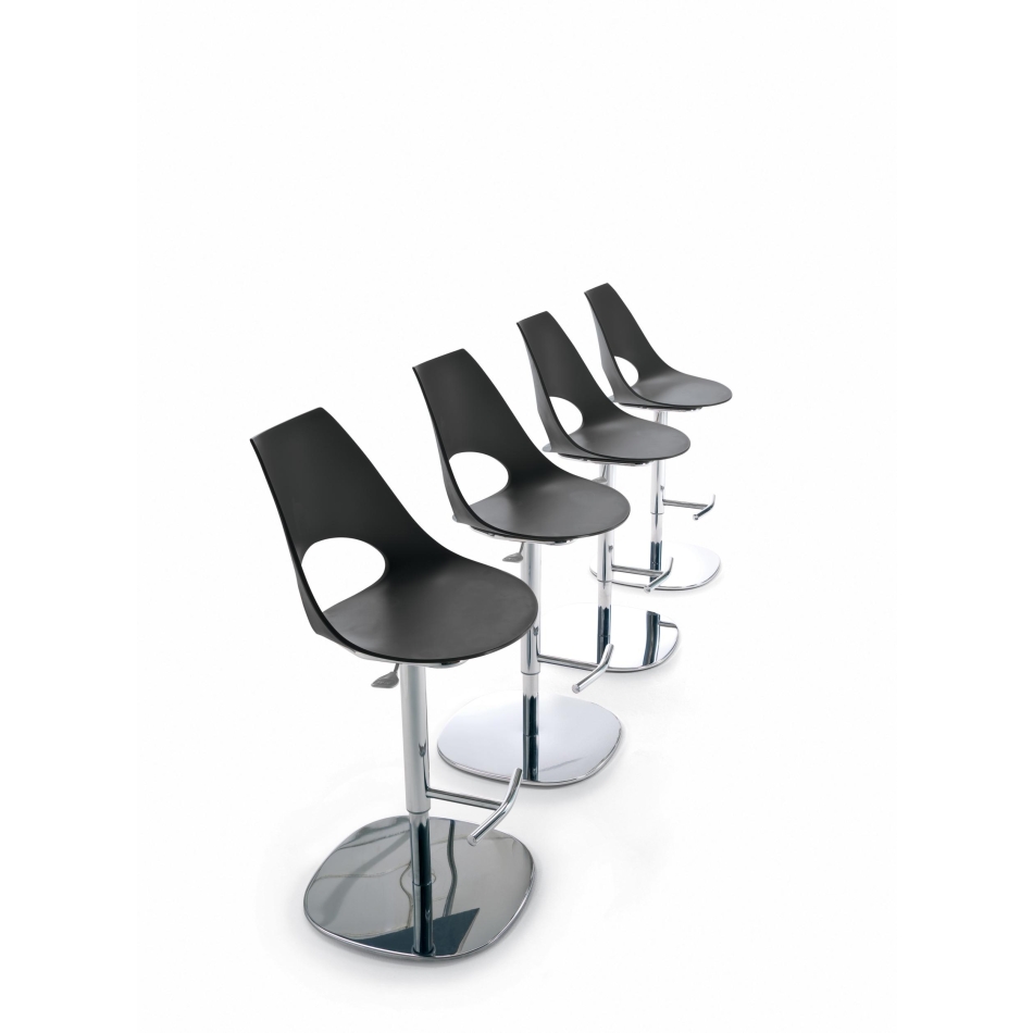 Dreh- und höhenverstellbarer Hocker Shark von Bontempi
