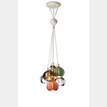AUFHÄNGUNG 6 LICHTER GRAPPOLO - mix auf DECO' AFOXE' C2646